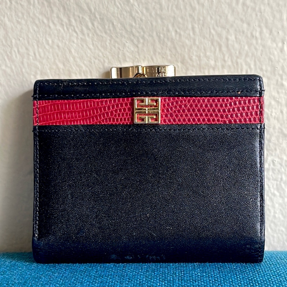 Givenchy vintage leather bifold wallet